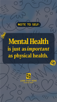 Mental Health Quote Facebook Story Design