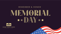 In Honor of Memorial Day Facebook Event Cover