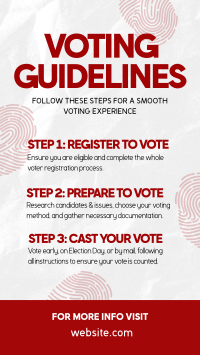 Election Voting Guidelines Instagram Reel Image Preview