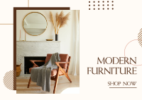 Modern Furniture Postcard Design