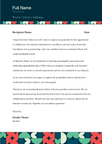 Modern Geometric Pattern Letterhead