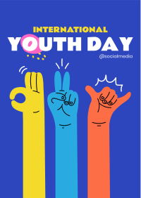 Hand Sign Of The Youth Flyer