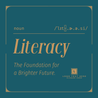 Literacy Defined Instagram Post Design