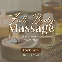 Full Body Massage Instagram Post