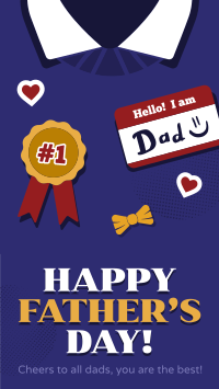 Illustration Father's Day Facebook Story