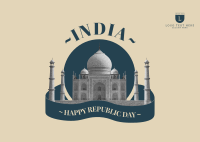 Incredible India Monument Postcard Design