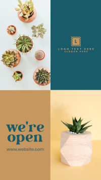 Plant Shop Opening Instagram Story