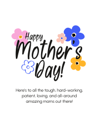 Mother's Day Colorful Flowers Flyer