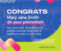 Congratulatory Job Promotion Facebook Post