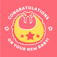 New Baby Greetings Instagram Post Image Preview