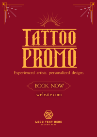 Tattoo Studio Promo Poster