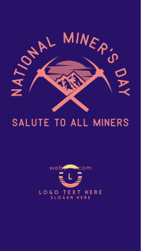 Salute to Miners Instagram Story