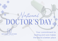 National Doctor's Day Postcard Image Preview