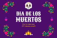 Floral Dia De Los Muertos Pinterest Cover