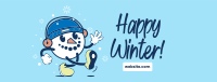 Snowman Mascot Facebook Cover