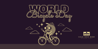 Celebrate Bicycle Day Twitter Post