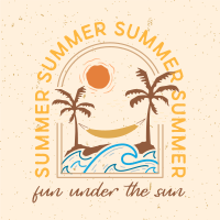 Summer Beach Badge Instagram Post