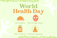 Health Day Tips Pinterest Cover
