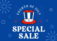 Quirky 4th of July Special Sale Postcard