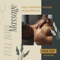 Relaxing Massage Therapy Instagram Post Design