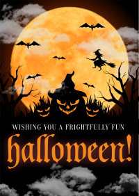 Frightful Happy Halloween Poster