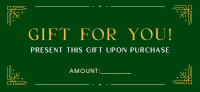 Elegant Christmas Gift Certificate