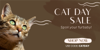 Cat Day Sale Twitter Post