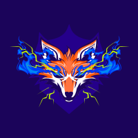 Lightning Fox Head Twitch Profile Picture