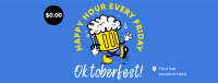 Happy Hour Mascot Facebook Cover Design