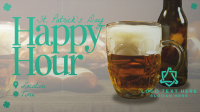 Modern St. Patrick's Day Happy Hour Facebook Event Cover