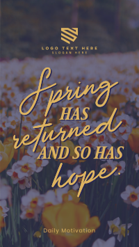 Spring Hope Quote TikTok Video