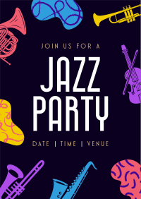 Groovy Jazz Party Flyer