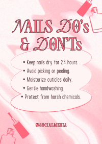 Nails Dos and Donts Poster