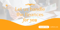 Finance Consultation Services Twitter Post