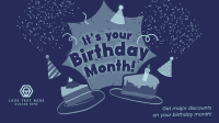 It's your Birthday Month Facebook Event Cover