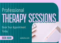 Psych Therapy Session Postcard Design