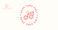 Good Vibes Happy Note Facebook Ad