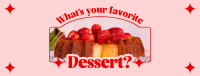 Fancy Dessert Day Facebook Cover Image Preview