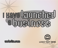 Fun Y2K Business Launch Facebook Post