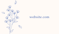 Vintage Feminine Flowers Business Card Image Preview