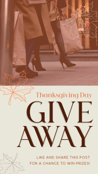 Massive Giveaway this Thanksgiving Facebook Story