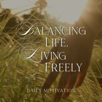Balanced Life Motivation Instagram Post