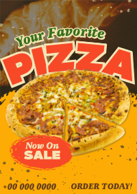 Rugged Modern Pizza Poster