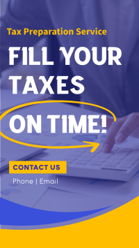 Fill Your Taxes Instagram Story