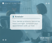 Dental Appointment Reminder Facebook Post