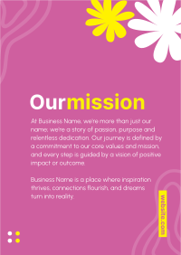 Our Mission Floral Flyer