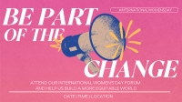 Cute Womens Day Forum Animation