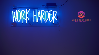 Work Harder Zoom Background