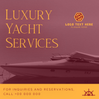 Luxury Yacht Services Linkedin Post