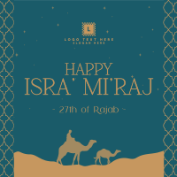 Celebrating Isra' Mi'raj Journey Instagram Post Design
